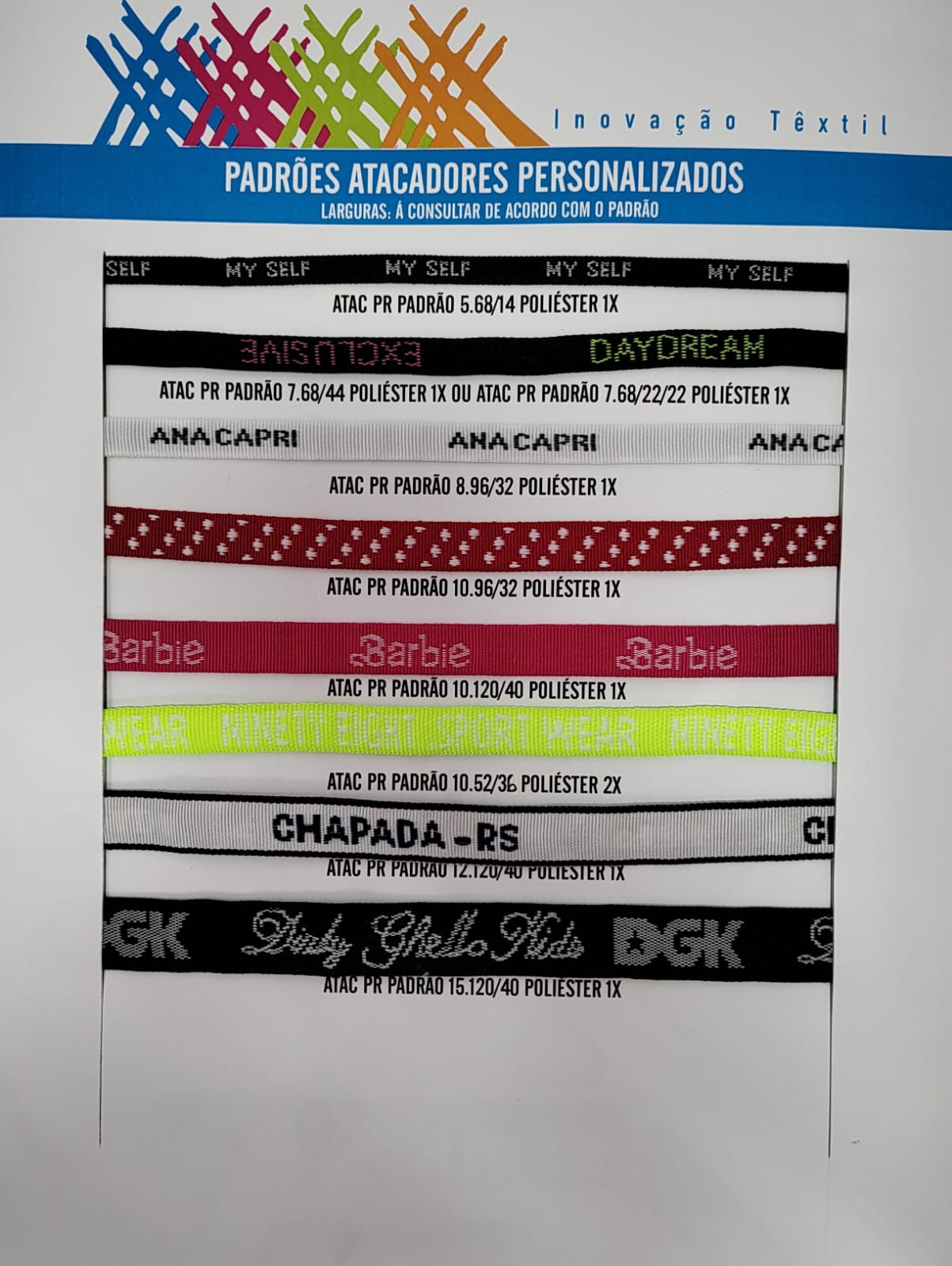 Padrões em Poliéster